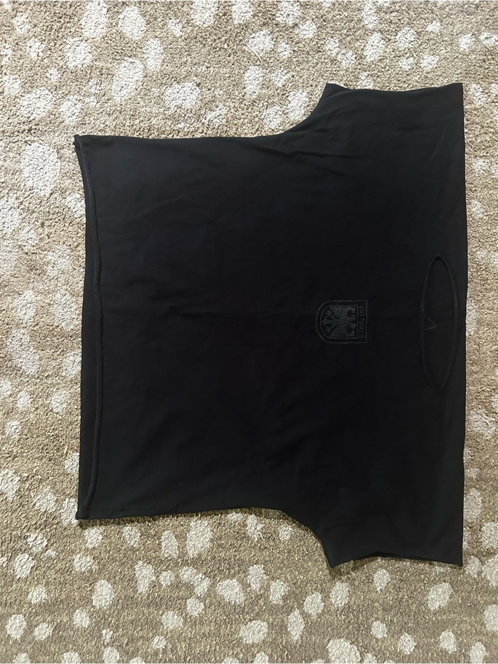 Yeezy Black Graphic Crop Top